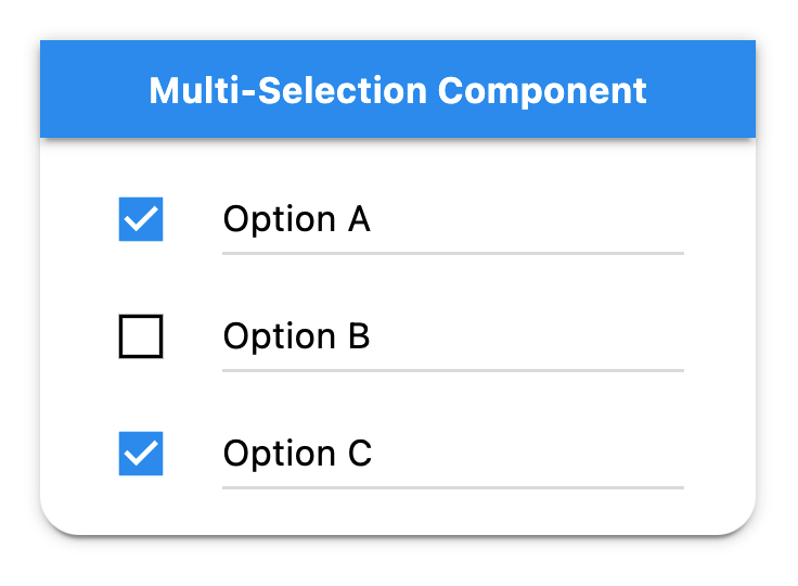 Alternative Multi-Selection Component